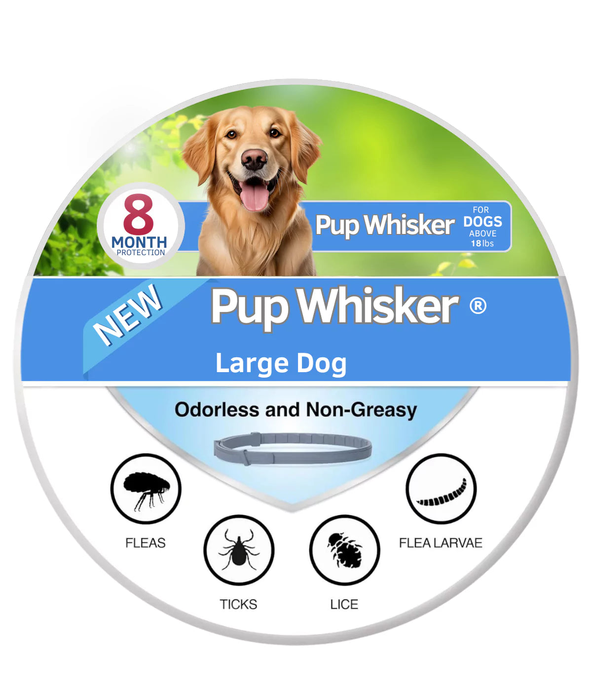 Pup Whisker® Collars for Dogs - Flea and Tick Protection